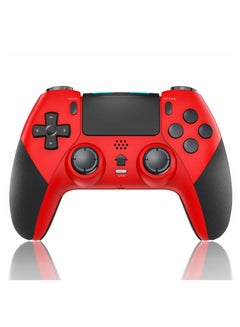 Buy Wireless Controller Compatible with PS4/Slim/Pro/PC with 6-Axis Motion Sensor, PS4 Controller for Kids and Adults Red in Saudi Arabia