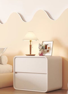 Buy Household Simple Microfiber Leather Small Bedside Bedside Table, 2-Layer Storage Cabinet 50*40*47CM in Saudi Arabia