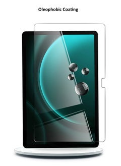 Buy Premium Series Curved Edges Full Cover Glass Screen Protector For Samsung Galaxy Tab S9 FE+ /Samsung Galaxy Tab S9 FE Plus Clear in Saudi Arabia