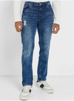 Buy Slim Fit Distress Jean in UAE