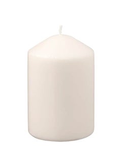 اشتري Unscented block candle, natural, 10 cm في السعودية