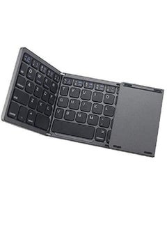 Buy Mini Bluetooth Folding Keyboard Compatible with Windows/iOS/Android Black in Saudi Arabia