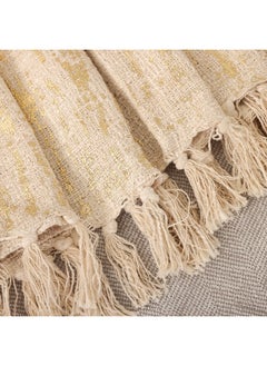 اشتري Shimmer Throw, Gold – 127X152 Cm في الامارات