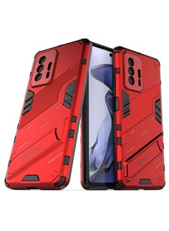 Buy GOLDEN MASK Compatible With Xiaomi Mi11T/Mi 11T Pro Punk Case Anti Protection (Red) in Egypt