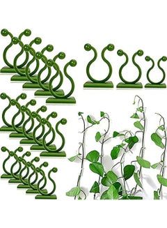 Buy 120 PCS Plant Vine Climbing Wall Fixture Clips - Green 3 Different Size Plant Support Plant Fixer Self-Adhesive Sticky Hook Plant Vine Traction Vines Fixing Clip Vines Holder (Green) in UAE