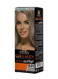 Buy Collagen Pro Hair color Light Ash Blond 8.01 in Saudi Arabia