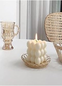 اشتري Bubble Candles Scented with Great Scented - White (6 * 6 * 5cm) في مصر