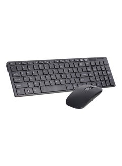 Buy Wireless Keyboard And Mouse Combo Black in Saudi Arabia