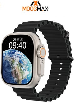 اشتري Moogmax smartwatch Ultra GPS and 49mm aluminum Case With Ocean Band Midnight. في السعودية