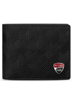 اشتري Ducati Corse Tectonic Black Genuine Leather Wallet For Men - DTLGW2200901 في الامارات