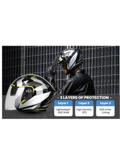 Buy ILM Open Face Motorcycle 3/4 Helmet Lightweight Vintage Helmet Model MO328 in UAE