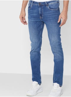 Buy Classic Denim Jeans Blue in UAE