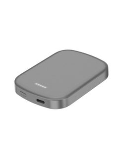 Buy 10000mAh Fast Magnetic Wireless Portable Power Bank Charger for iPhone 12 and 13  series.  Grey in UAE