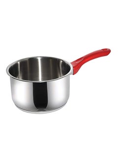 Buy Stainless Steel Milk Pot with Red Handle 20Cm 3.5 Ltr in UAE