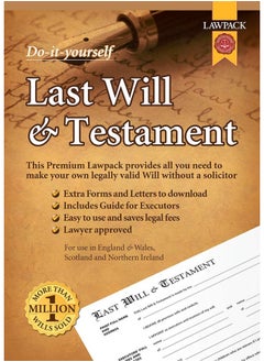 اشتري Lawpack Premium Last Will & Testament DIY Kit: All You Need to Make Your Own Legally Valid Will w في الامارات