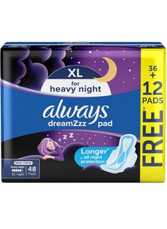 Buy Always Cool & Dry Maxi Thick, Night Sanitary Pads - 48 Pads in UAE