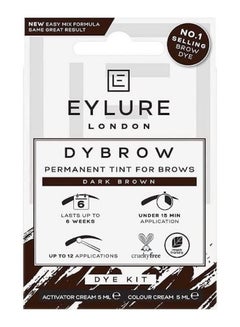 اشتري Eylure DYBROW Eyebrow Dye Kit, Dark Brown في الامارات