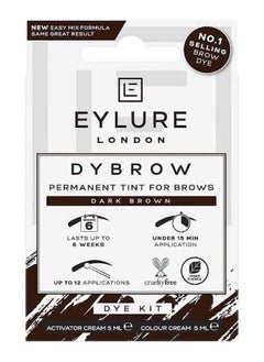 اشتري Eylure DYBROW Eyebrow Dye Kit, Dark Brown في الامارات