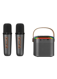 Buy Cross-border Childrens K-song Bluetooth Speaker Home Wireless K-song Audio with Microphone Microphone K-song Bluetooth Small Audio Y1 black [speaker 6W] in UAE