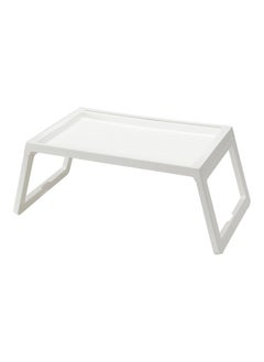 Buy Folding Laptop Table White 54.5x35.8x27.5cm in Saudi Arabia