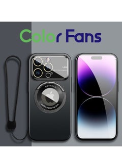 Buy Magnetic Case for iPhone 13 Pro Max Ultra Thin Cover with Lanyard Black in Saudi Arabia