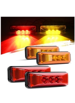 اشتري LED Marker Light TL-33 4PCS 3.9 Inch 3 Led Truck Trailer Light Front Rear LED Side Marker Lights Clearance Indicator Lamp Waterproof Sealed Surface Mounted LED Marker Light في الامارات