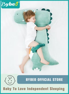 Buy 2-In-1 Kids' Dinosaur Doll Plush Pillow, Cute and Stuffed Animal Toy, Soft Cartoon Sleep Pillows for Baby, for Children's Independent Sleeping  with Detachable Design, Super Gentle Bedding in UAE
