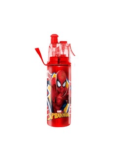 Buy Marvel Spiderman Kids Drinking Water Bottle Red and Yellow 600 ml 112-91-108 in Saudi Arabia