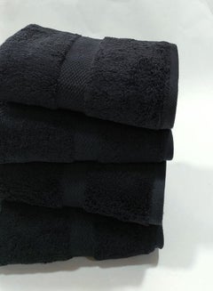 Buy Towel Set 4 Pieces 50×100black in Egypt