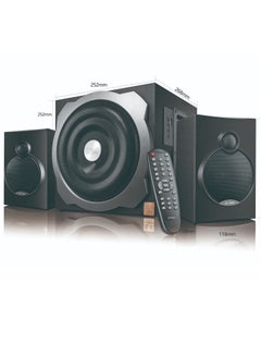 Buy F&D A521X 2.1 Bluetooth Speakers, (Remote Control, FM Radio, USB, Bluetooth) in Saudi Arabia