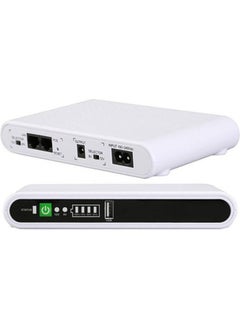 اشتري SKE POE-432P UPS صغير لجهاز التوجيه WiFi بطارية احتياطية دون انقطاع التيار الكهربائي مخرج طاقة 17 فولت الطاقة  مع 1 امبير تيار مستمر 9فولت(ابيض) في الامارات