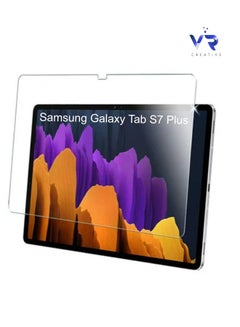 Buy Tempered Glass Screen Protector for Samsung Galaxy Tab S7 Plus Clear in UAE