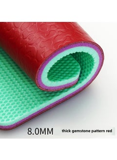 اشتري PVC Sports Flooring for Badminton Basketball Gym Dance 8.0mm thick gem pattern red/1.8m wide (order by square meter) في السعودية