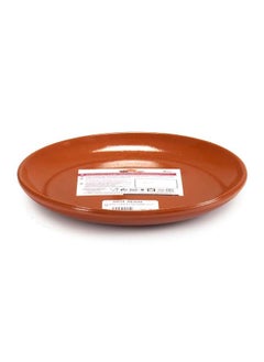 اشتري Brown Terracotta Large Steak Plate 23 cm ,Spain في الامارات