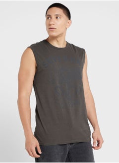 Buy Graphic Slim Fit Vest in UAE