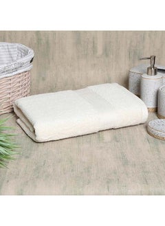 Buy Luxuria Pima 600 Gsm Bath Towel Cream 140x70 cm in UAE