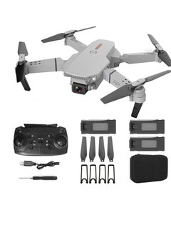 Buy LS-E525 WiFi FPV 4K Silver Grey Camera Drone Headless Mode Dual Camera Drone Super battery life Easy to accommodate,carryoperate APP control(3 Batterires) Suitable for Beginners and Adult in Saudi Arabia