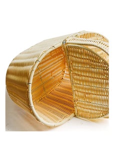 Buy Hand-carrying rattan picnic basket with double open lid in Egypt