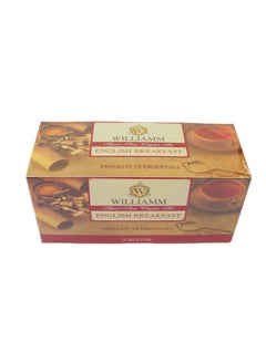اشتري William English Breakfast Finest Oriental Tea Bags 25 - 50g في الامارات