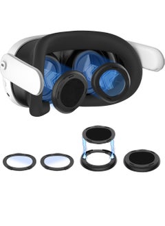 اشتري Lens Protector Cover Kit for Meta Quest 3, Protector Accessories Compatible with Oculus Quest 3, Glasses Spacer Anti-Scratch Ring with Blue Light Blocking Glasses for Meta Quest 3 في الامارات