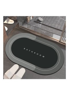 Buy Super Absorbent Soft Floor Carpet Slip-resistant Bathing Room Rug, Diatom Mud Microfiber Bath Mat, Strong Quick-Drying, Easy to Clean in Saudi Arabia