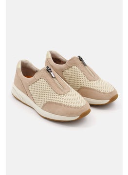 اشتري Women Medium Cobb Hill Tru Stride Center Zip Casual Shoes, Tan في الامارات