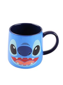 Buy Stitch Printed Mug Coffee Mug Blue 350ml in UAE