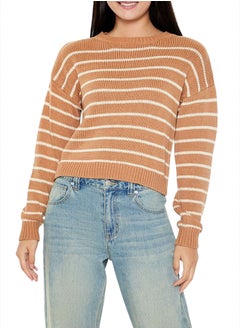 اشتري Striped Drop-Sleeve Sweater في مصر