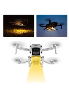 اشتري جهاز إنارة الهبوط LED لطائرات DJI Mini 2 / Mini SE / Mavic Mini، حامل ثلاثي قابل للطي مع ضوء دليل الطيران الليلي، ملحق حماية لتوسيع الطائرة (ضوء أصفر) في الامارات