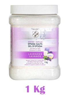 Buy Lavender scented Epsom Salt For Therapeutic Soothing And Effective Way To Relax 1Kg in UAE