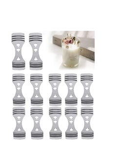 Buy Metal Candle Wick Centering Devices Stainless Steel Candle Core Holder for Candle DIY Making, Metal Candle Wick Holder Clip Centering Device Silver in Saudi Arabia