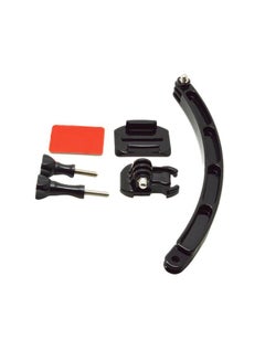 Buy Adjustable Curved Adhesive Mount Holder With Helmet Extension Self Photo Arm Kit Compatible With GoPro Action Camera Accessories in UAE
