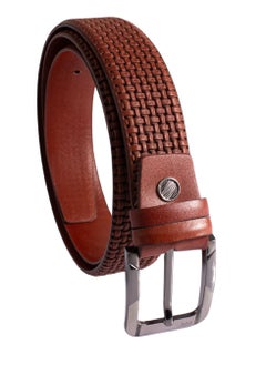 Buy Mens belt (1035), Woven Braided Leather Belt for Gift Men Causal Golf pants in Egypt