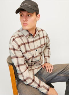 Buy Checked Relaxed Fit Shirt with Patch Pocket in Saudi Arabia